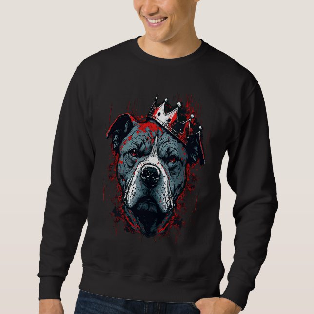 Sudadera American Staffordshire Terrier King (Anverso)