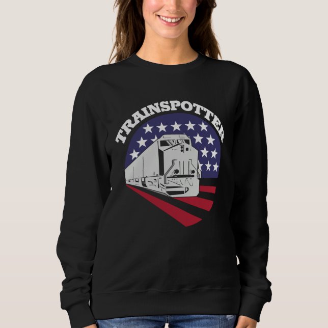 Sudadera American Trainspotter Train America Trainspotting  (Anverso)