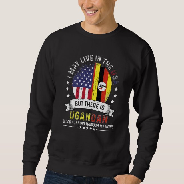 Sudadera American Ugandan Home in US Patriot American Ugand (Anverso)