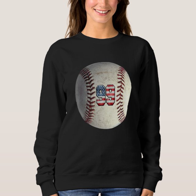 Sudadera American USA Flag With Retro 99 Baseball Number 99 (Anverso)
