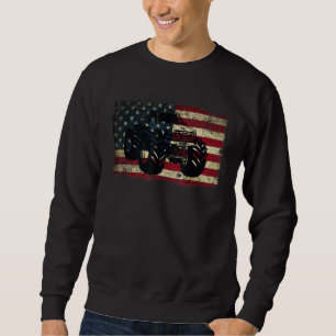 Sudadera American Vintage Crushes Monster Truck 4 de Julio