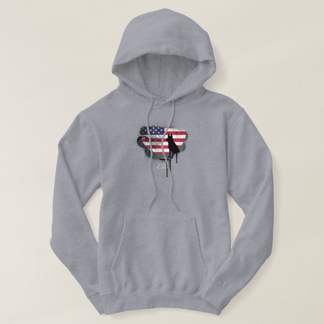 Sudadera American Watchdog - German Shepherd (Diseño del anverso)