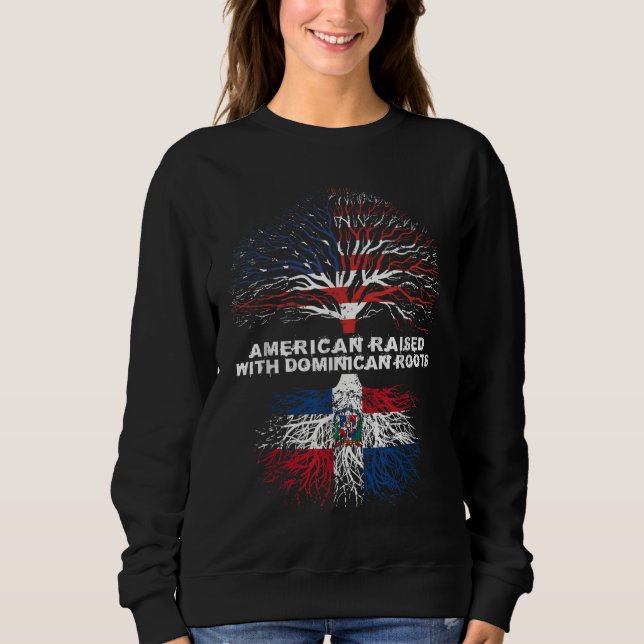 Sudadera Americano criado con República Dominicana Roots (Anverso)