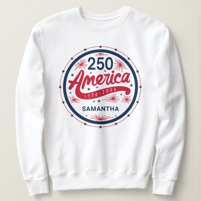 Sudadera America's 250th Anniversary USA 4th of July Party (Anverso del diseño)