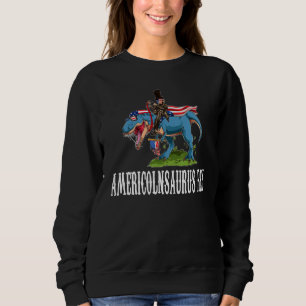 Sudadera Americolnsauro Rex America Rex Abraham Lincoln