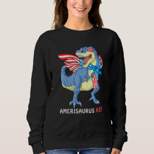 Sudadera Amerisaurus Dinosaur 4 De Julio Niños Hombres T R