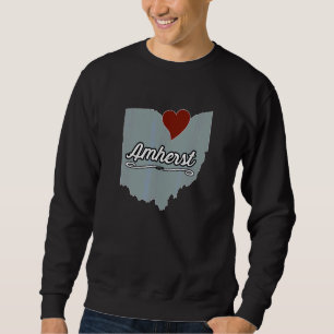 Sudadera AMHERST Ohio OH Ciudad Estado EE. UU. Recuerdo E