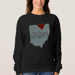 Sudadera AMHERST Ohio OH Ciudad Estado EE. UU. Recuerdo E
