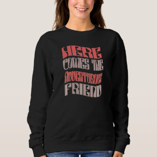 Sudadera Amigas Aventureras Retro Combinando Soltero