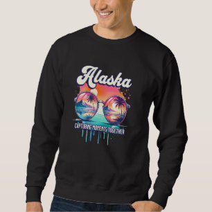 Sudadera Amigas de crucero de Alaska y su quad familiar a j