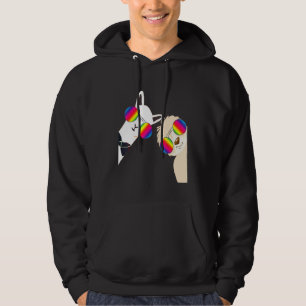 Sudadera Amigo de los animales de la Alpaca Bff Gafas Arcoi