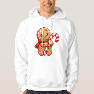 Sudadera Amigo de pan de jengibre con bastón de caramelo