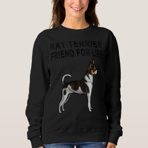 Sudadera Amigo De Rat Terrier Por La Vida Amistad Perro
