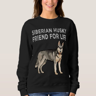 Sudadera Amigo Husky Siberiano Para La Amistad Perro De Vid