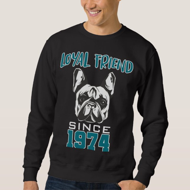 Sudadera Amigo leal desde 1974 (Anverso)