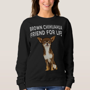 Sudadera Amigo Marrón De Chihuahua Por La Amistad Perro De