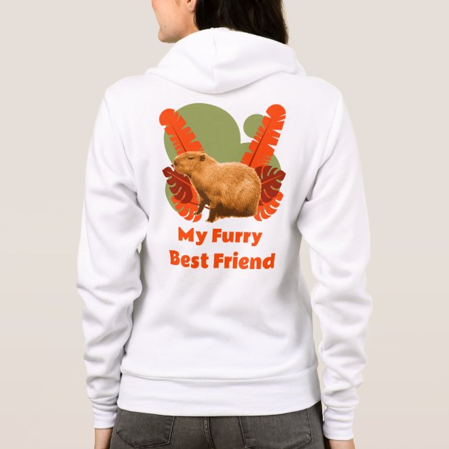 Sudadera Amigo Peludo de Capybara Animal Tropical (Reverso)