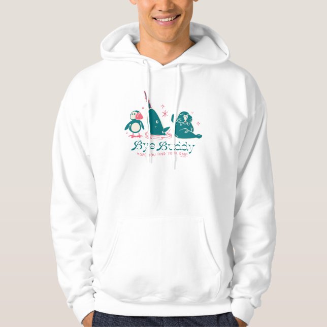 Sudadera Amigos Animales - Adiós Buddy, Espero que Encuentr (Anverso)