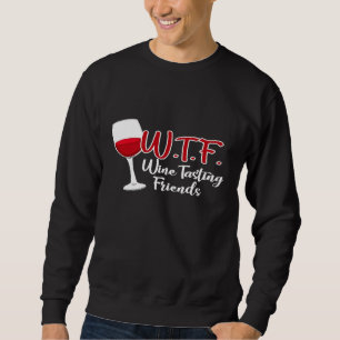 Sudadera Amigos bebiendo gif de cata de vino WTF