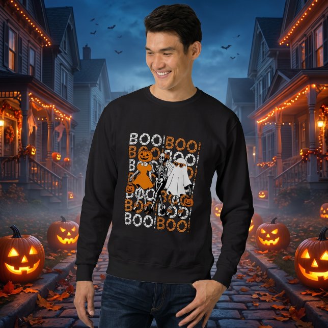 Sudadera Amigos de Boo Crew Halloween Lindo (Subido por el creador)