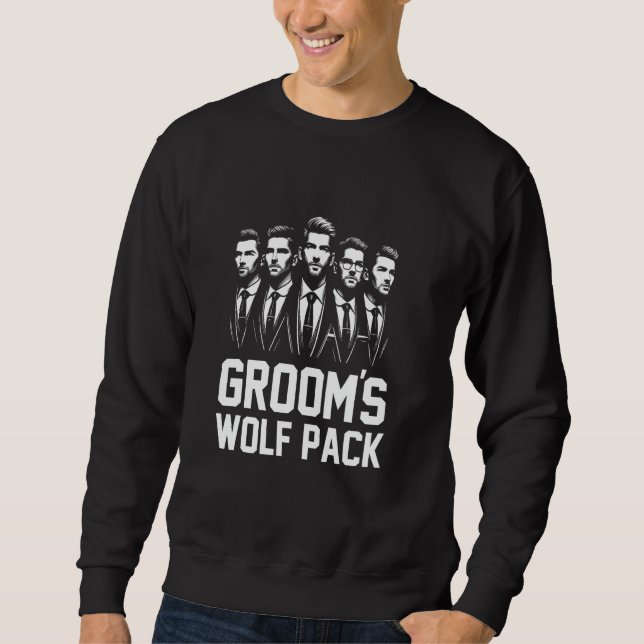 Sudadera Amigos del Novio Manada de Lobos Despedida de Solt (Anverso)