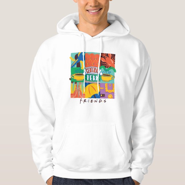 Sudadera AMIGOS™ | Gráfico vibrante de Perk central (Anverso)