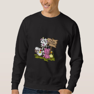 Sudadera Amigos no comida Vegetariano