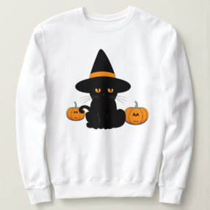 Sudadera Amigos Personalizados honrados de Halloween, gato