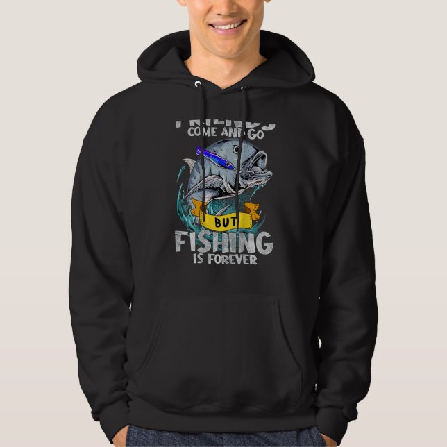 Sudadera Amigos Vengan Y Vayan Pero La Pesca Es Siempre Pes (Anverso)