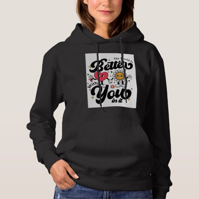 Sudadera “Amistad de corazón y margarita (Anverso)