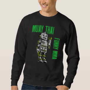 Sudadera Amistoso robot muay tailandés mma golpeando Kickbo