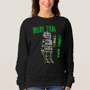 Sudadera Amistoso robot muay tailandés mma golpeando Kickbo