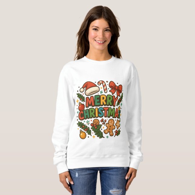 Sudadera AMITA | Camiseta de fiesta de Navidad alegre (Anverso completo)