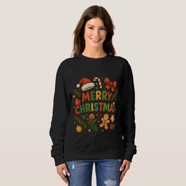 Sudadera AMITA | Camiseta de fiesta de Navidad alegre (Anverso completo)