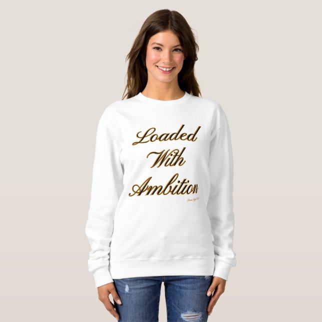 Sudadera Ammo Apparel EE.UU. cargado con ambición II Mujer (Anverso completo)