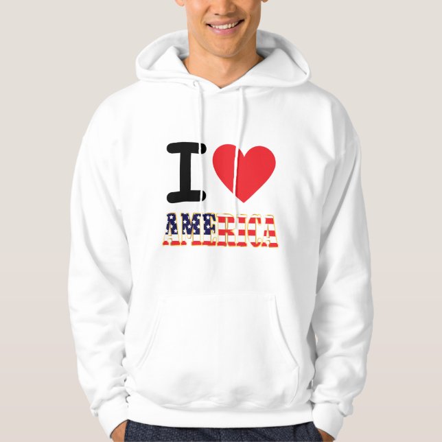 Sudadera Amo a América (Anverso)