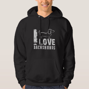 Sudadera Amo a Dachshunds