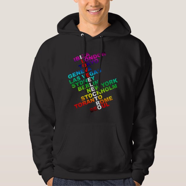 Sudadera Amo a Electro en todo el mundo (Anverso)