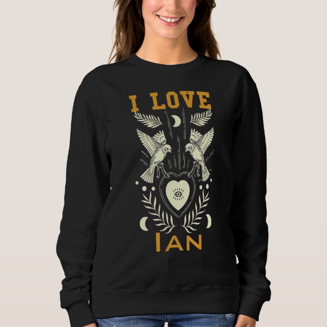 Sudadera Amo a Ian (Anverso)