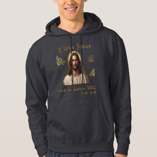Sudadera Amo a Jesús (Anverso)