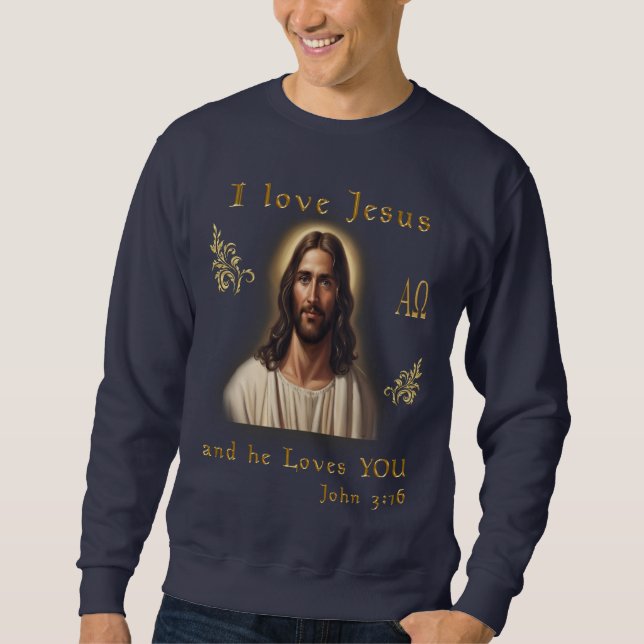 Sudadera Amo a Jesús (Anverso)