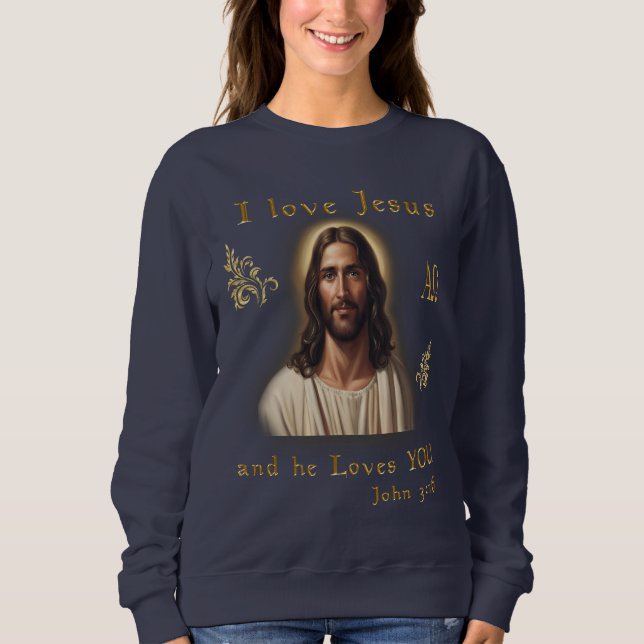 Sudadera Amo a Jesús (Anverso)