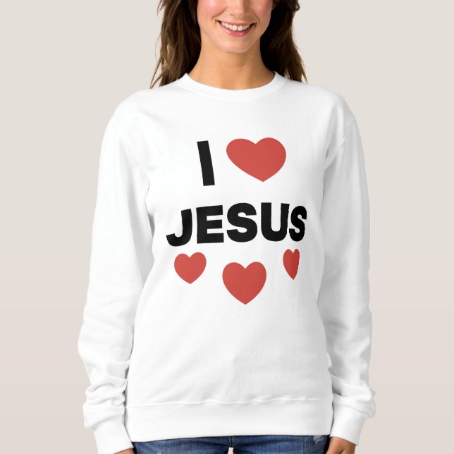 Sudadera Amo a Jesús (Anverso)