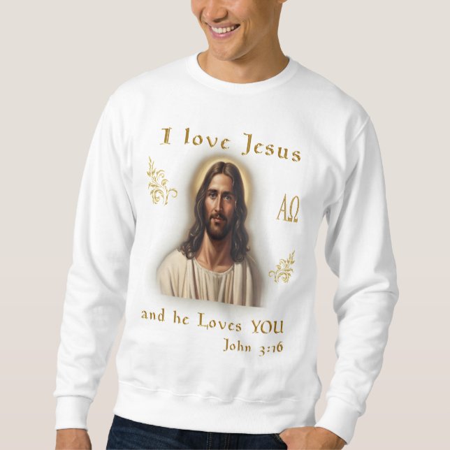 Sudadera Amo a Jesús (Anverso)