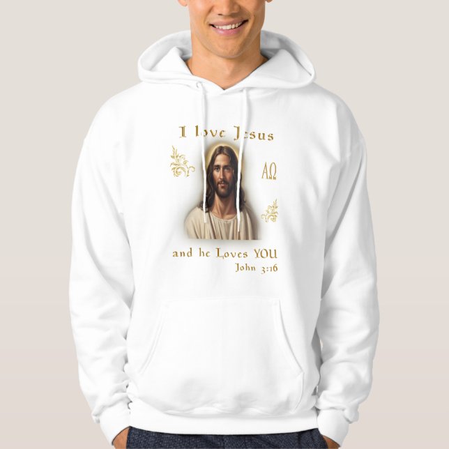 Sudadera Amo a Jesús (Anverso)