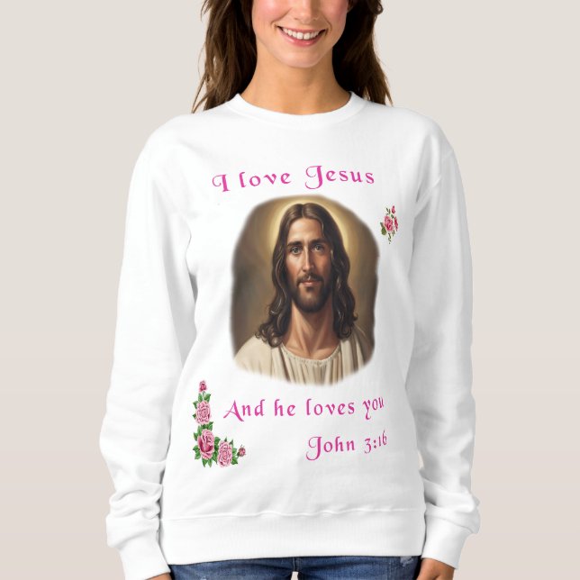 Sudadera Amo a Jesús (Anverso)