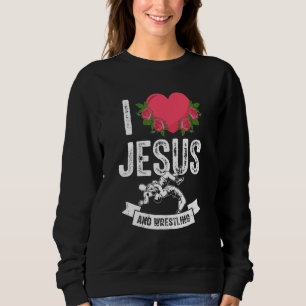 Sudadera Amo A Jesús Y A La Lucha Contra El Traje Temático