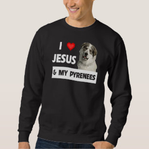 Sudadera Amo A Jesús Y A Mi Gran Mascota De Perro De Los Pi