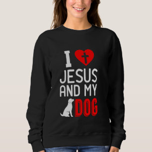 Sudadera Amo a Jesús y a mi perro Amante de perros cristian