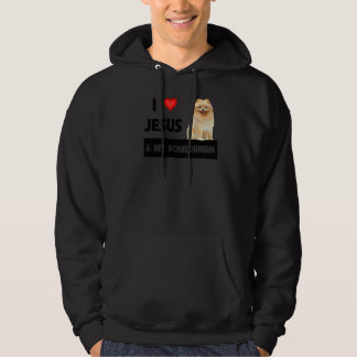 Sudadera Amo A Jesús Y A Mi Perro Pomerania Mamá Y Papá Chr